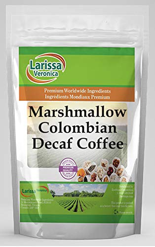 Marshmallow Colombian Decaf Coffee (Gourmet Naturally Flavored Whole Coffee Beans) (8 oz ZIN: 554522)