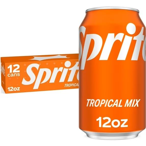 Tropical Mix Soda SpRITe 144 Fl Oz12 cans