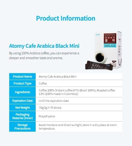 Atomy Arabica Black 70t [instant Coffee]