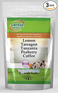 Lemon Tarragon Tanzania Peaberry Coffee (Gourmet Naturally Flavored Whole Coffee Beans) (16 oz ZIN: 566082) - 3 Pack