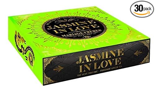 MF - JASMINE IN LOVE (Thé vert parfumé Jardin Premier) - Box of 30 traditional french muslin tea sachets