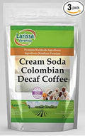 Cream Soda Colombian Decaf Coffee (Gourmet Naturally Flavored Whole Coffee Beans) (16 oz ZIN: 550674) - 3 Pack