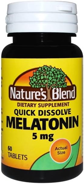 Nature's Blend Melatonin 5 mg Sublingual Tablets 60 CT (PACK OF 4)