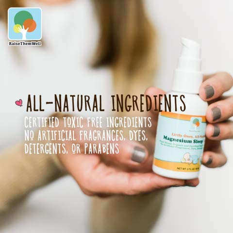 Raise Them Well All Natural Magnesium Sleep Serum for Kids + Free Magnesium Chart PDF | 2 fl oz