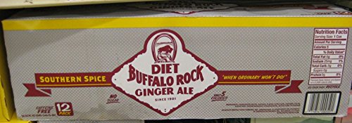 Buffalo Rock Diet Ginger Ale - 12 oz cans - 12 pack Fridgepack