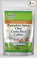 Pumpkin Spice Chai Costa Rica Coffee (Gourmet Naturally Flavored Whole Coffee Beans) (16 oz ZIN: 570132) - 2 Pack