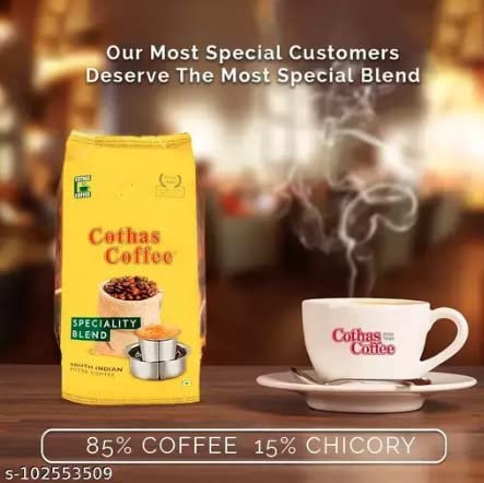 Cothas Coffee Speciality Blend Coffee Powder (Pack of 8) Each Pkt 184 Gms (Total 1472 gms) (B-A)