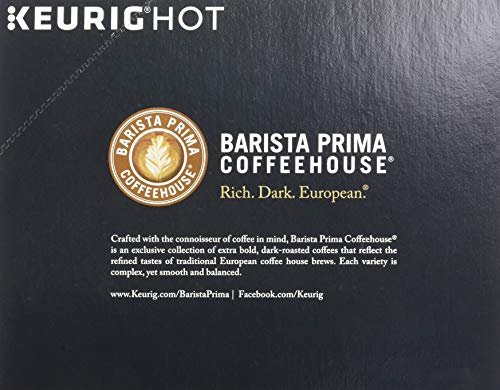 Barista Prima Coffeehouse Dark Roast Extra Bold K-Cup for Keurig Brewers French Roast Coffee96 Count