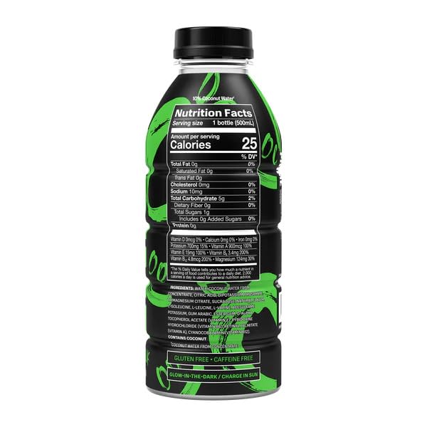PRIME Hydration Sports Drink by Logan Paul &amp KSI - Los Angeles (LA) Dodgers + Glowberry - 500ml Bottle