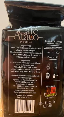 GOURMET COFFEE TOASTED &amp GROUNDED COFFEE 400 GR PACK. CAFE SALVADOREÑO