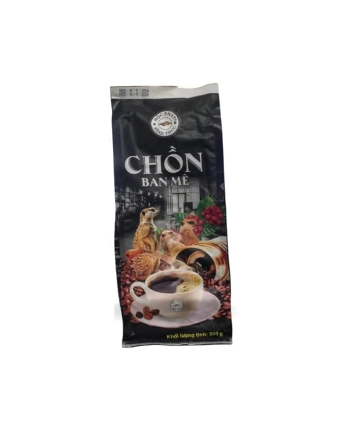 Chon Ban Me Vietnamese Ground Coffee Premium Robusta 500g Luwak Premium Robusta Black Label Weasel Civet Cat Rare