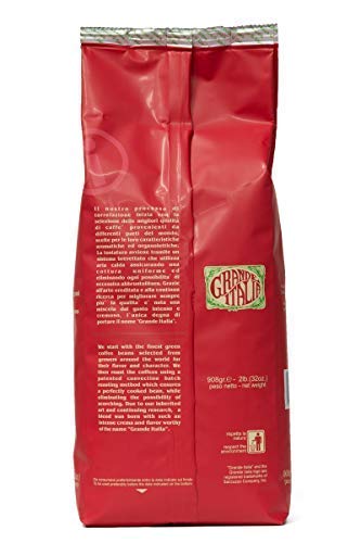 Grande Italia Whole Bean Espresso Miscela Originale Small Batch Artisan Roasted 2lb