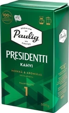 Paulig Coffee 4 packs 2kg 70oz Many kind set Fine Grind - Premium Filter Blend Ground Coffee - Bag Finnish Coffee - SOPOSOPO Box - Juhla Mokka