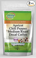 Apricot Chili Pepper Medium Roast Decaf Coffee (Gourmet Naturally Flavored Whole Coffee Beans) (16 oz ZIN: 570374) - 2 Pack