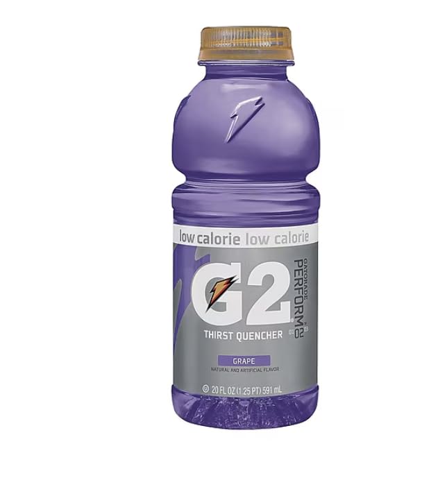 Low-Calorie Sports Drink Gatoraide Grape Flavor 20 Fl Oz Bottles (Pack of 12) – Electrolyte Thirst Quencher for Rehydration &amp Hydration Support.