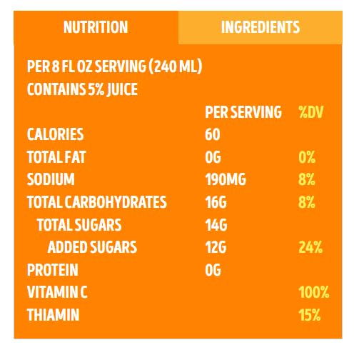 SunnyD Citrus Tangy Original Orange Drink 64 fl oz (Pack of 8)