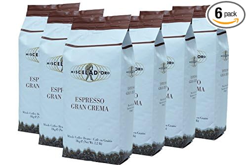Miscela D'oro Gran Crema Whole Beans 6-2.2 Pound Bags - The Best Espresso