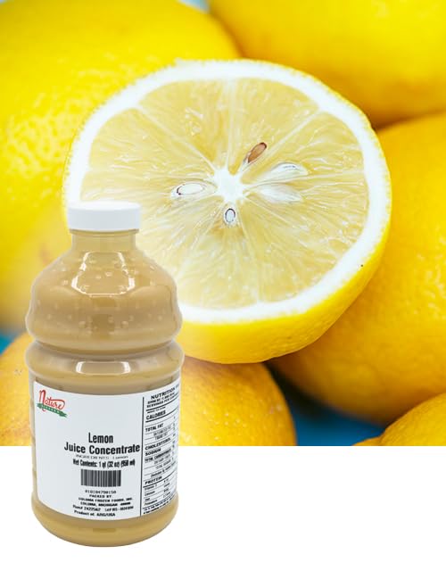 Nature Blessed 100% Pure Lemon Fruit Juice Concentrate - 2 Quarts (2/32 fl oz bottles) Applications: Home Wine Making Brewing Distilling Hard Cider Smoothies