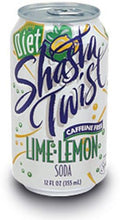 Shasta Diet Lime Lemon Twist Soda 12-Ounce Cans (Pack of 12)