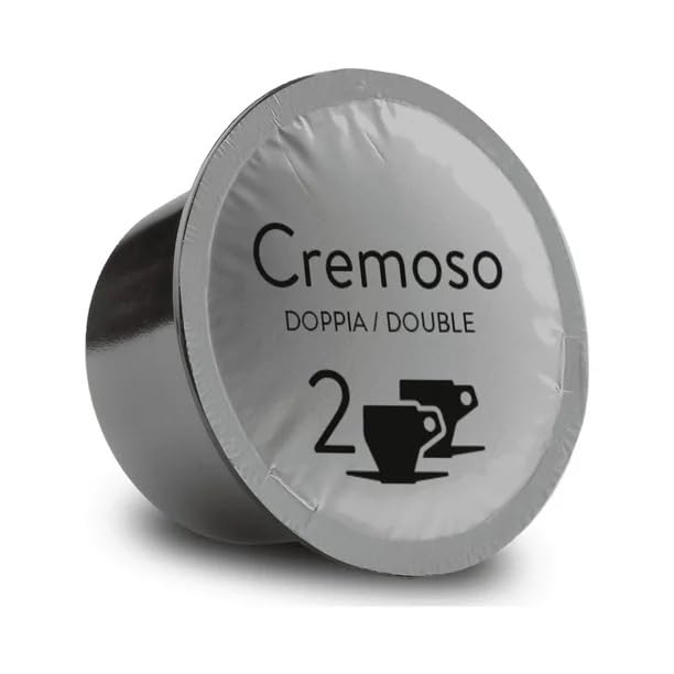 Bristot Cremoso Double Espresso Capsules – Medium Roast – Intense Creamy Full-Bodied – 11.2g – Compatible with Lavazza Blue Machines – 50 Count*