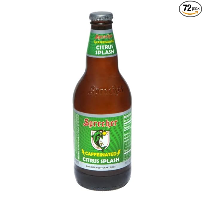 Sprecher Citrus Splash Soda (Caffeinated) - 16 oz (72 Glass Bottles)