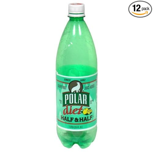 Polar Seltzer 33.8 Fl. Oz (Pack of 12) (Diet Half &amp Half)