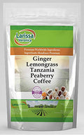 Ginger Lemongrass Tanzania Peaberry Coffee (Gourmet Naturally Flavored Whole Coffee Beans) (8 oz ZIN: 560673)