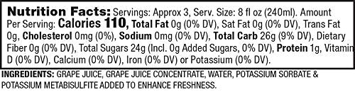 Kedem Sparkling Peach Flavored Grape Juice (2 Pack) No Sugar Added Non Alcoholic 25.4 Fluid Ounce