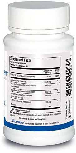 Biotics Research Alpha Theta Ultra PM L Theanine Passionflower Lemon Balm Supports GABA Serotonin Regulates Circadian Rhythms 60 Capsules