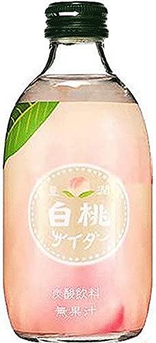 Tomomasu Japanese Peach Cider Soft Drink (6 Pack Total of 60fl.oz)