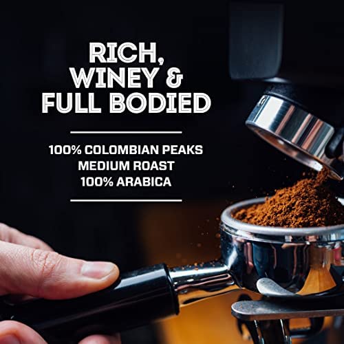 Eight O'Clock Coffee 100% Arabica Colombian Peaks Medium Roast Ground Coffee Kosher Certified 20 Oz (Pack of 2)