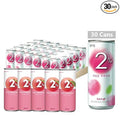 LOTTE 2% Soft Drink Peach/Plum Variety (240ml/Pack) (Peach 30 Cans)