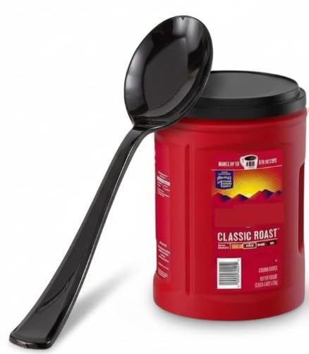 Medium Roast Ground Coffee – Smooth &amp Rich Flavor 43.5 oz 2 Pack with Heavy Weight Black Disposable Spoon