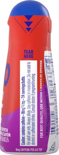 MiO Energy Acai Berry Storm Naturally Flavored with other natural flavors Liquid Water Enhancer Drink Mix with Caffeine &amp B Vitamins with 2X More (3.24 fl. oz. Bottle) (Pack of 4)
