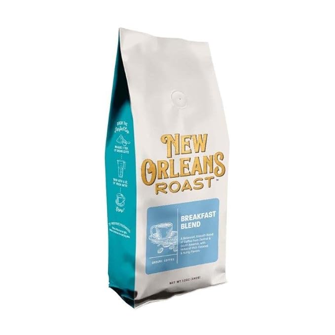 New Orleans Roast - Breakfast Blend Ground Coffee 12oz (Pack of 6)