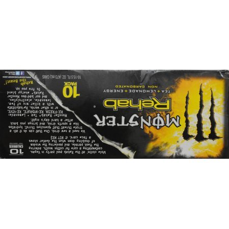 Monster Rehab Tea + Lemonade + Energy Drinks 15.5 fl oz 10 Count (Pack of 3)