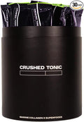 Crushed Tonic Marine Collagen Powder Korean Beauty Drink with Hydrolyzed Collagen Peptides for Skin Hair &amp Nails | Gluten-Free Halal &amp Kosher (Matcha 30 Servings (150 Grams) Sticks)
