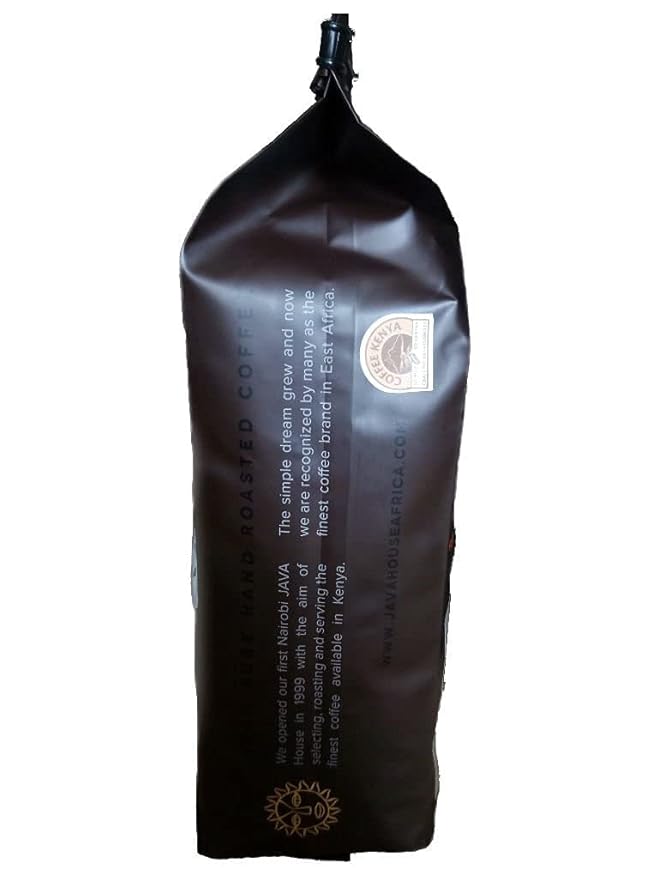 Kenya AA French Roast Whole Bean Coffee - Fair Trade Single Source With Verifiable Kenya Mark of Origin - Perfectly Hand Roasted Craft (13.23oz/375gms)