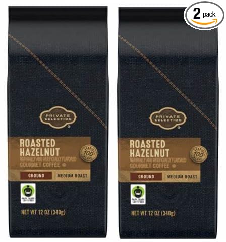 Pack of 2 Private Selection Roasted Hazelnut Ground Coffee 12 oz