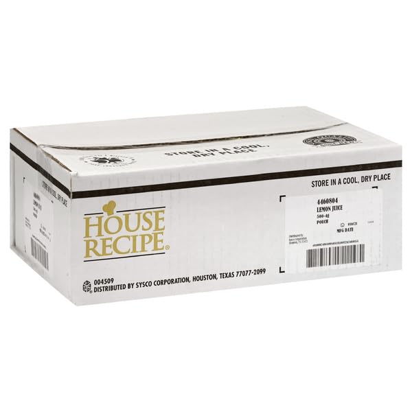 House Recipe Imperial Lemon Juice Packets Made with Real Lemon Juice from Concentrate Portion-Control Single Servings Kosher 4 gram Packets (Pack of 500) – Perfect for Tea Seafood and Recipes
