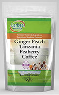 Ginger Peach Tanzania Peaberry Coffee (Gourmet Naturally Flavored Whole Coffee Beans) (8 oz ZIN: 552040)