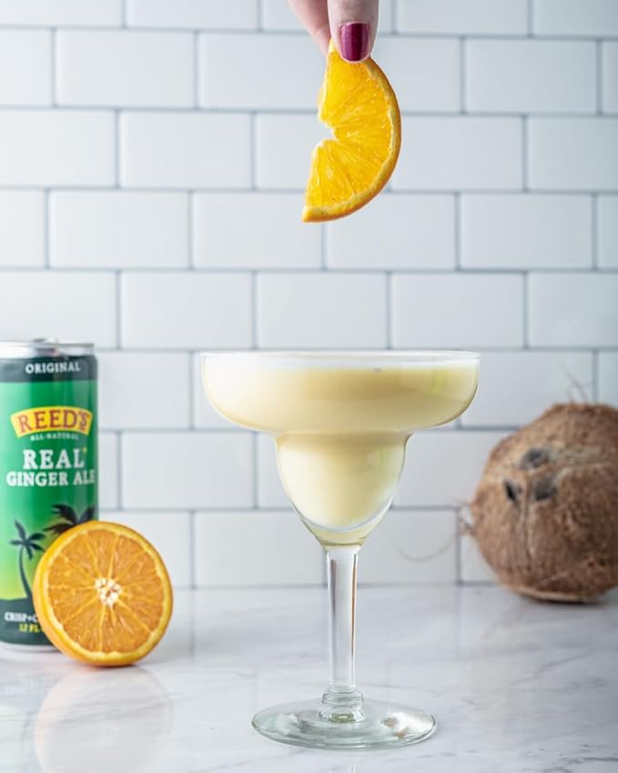 Reed's Real Ginger Ale - Made with Pressed Organic Ginger - Crisp Classic Taste - 12oz Slim Cans 24 Pack