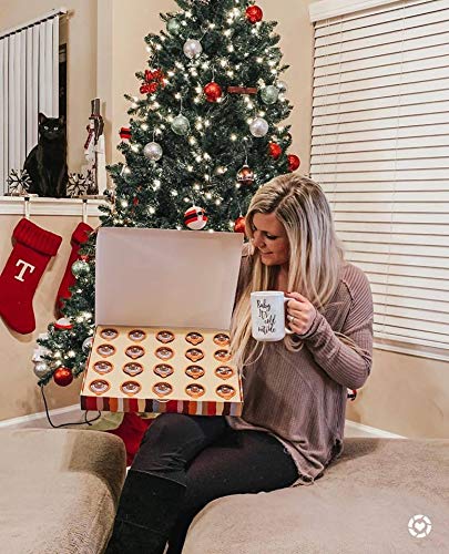 Crazy Cups Deluxe Holiday Decaf Flavored Coffee Gift Box Assorted Flavored Decaf Coffee for Keurig K-Cups Machines Medium Roast Coffee in Recyclable Pods 30 Count