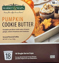 Market &amp Main Pumpkin Cookie Butter Coffee Pods Compatible with Keurig K-Cup Brewers 18 Single Serve Cups