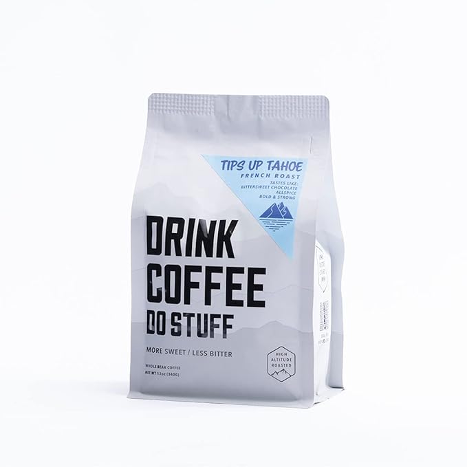 DRINK COFFEE DO STUFF Blend 2 Pound Bag Whole Bean Sweet Chocolate Caffeine Organic Lake Tahoe Coffee (Tips Up Tahoe)