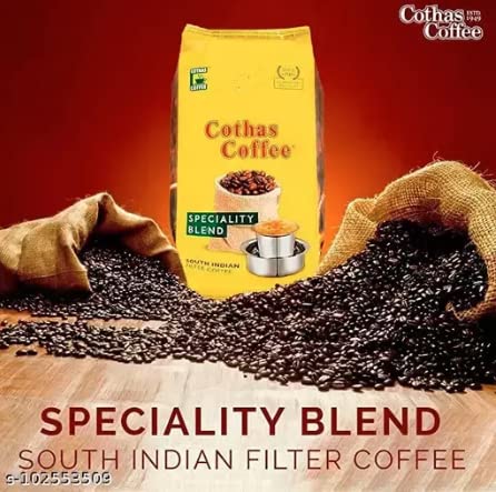Cothas Coffee Speciality Blend Coffee Powder (Pack of 8) Each Pkt 184 Gms (Total 1472 gms) (B-A)