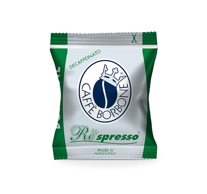 Caffè Borbone Green Blend Decaffeinated Nespresso Compatible Espresso Coffee Pods 100 Count Espresso Pods