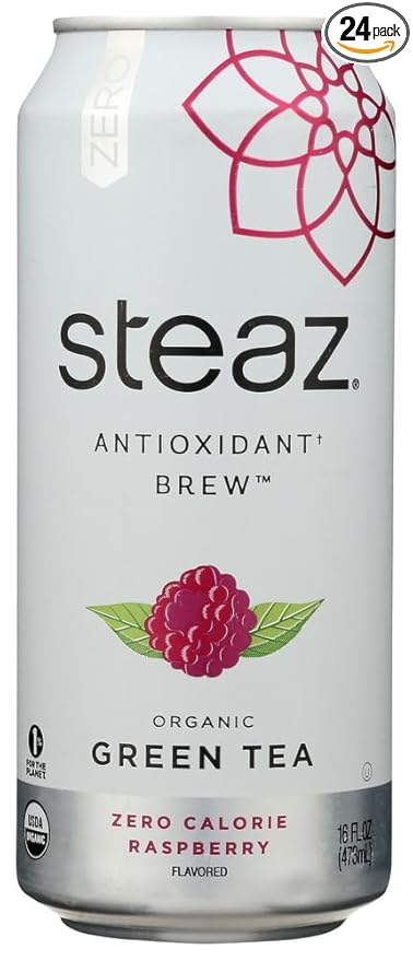 Steaz ZERO Calorie Raspberry 24x 16 Oz