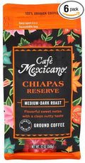 Cafe Mexicano Coffee Ground Chiaps Medium Roast 12 oz (Pack of 6)