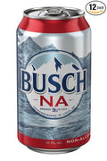 Busch NA (Pack of 12) Non Alcoholic Beer 12 oz Can - 12 Individual NA Cans of Busch Zero Alcohol